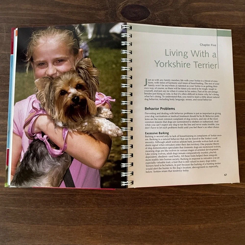 Barron's Dog Bibles Yorkshire Terriers Hardcover Book w/ Bonus Training DVD 2009